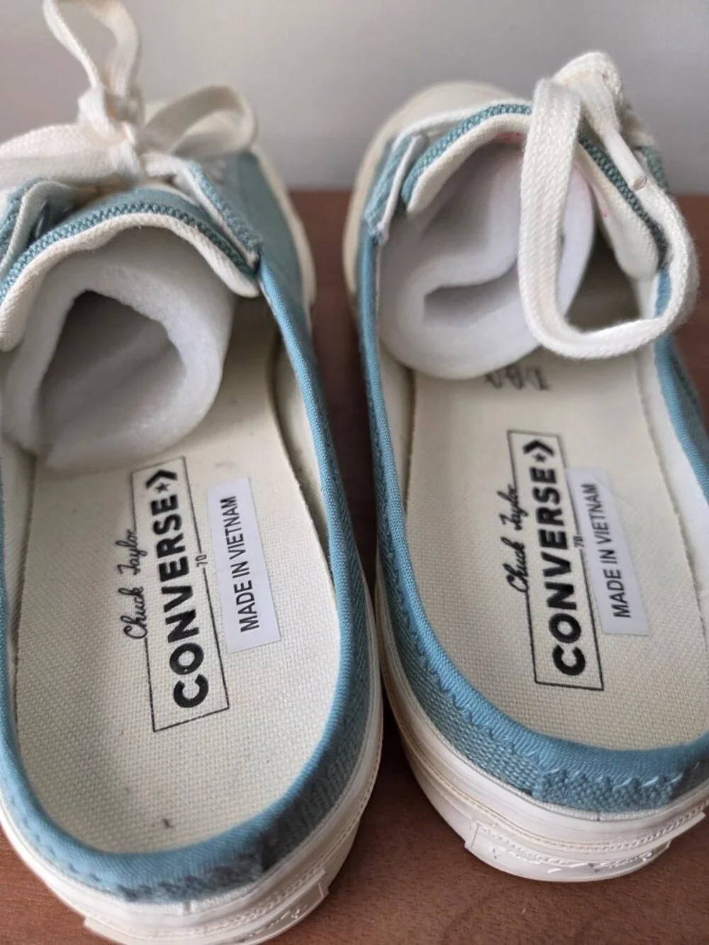 NWOB CONVERSE CHUCK TAYLOR SKY BLUE MULES SNEAKERS SIZE 9 WMN 7 MENS